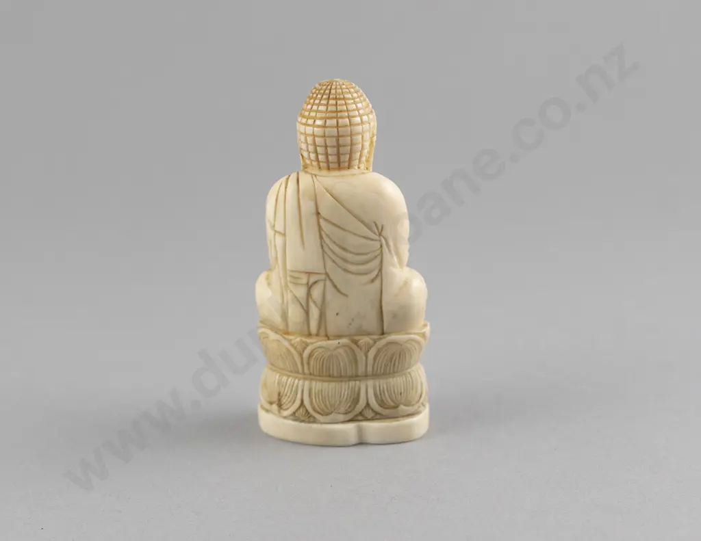 Japanese Ivory Okimono Buddha (Daibutsu of Kamakura) Image 1++