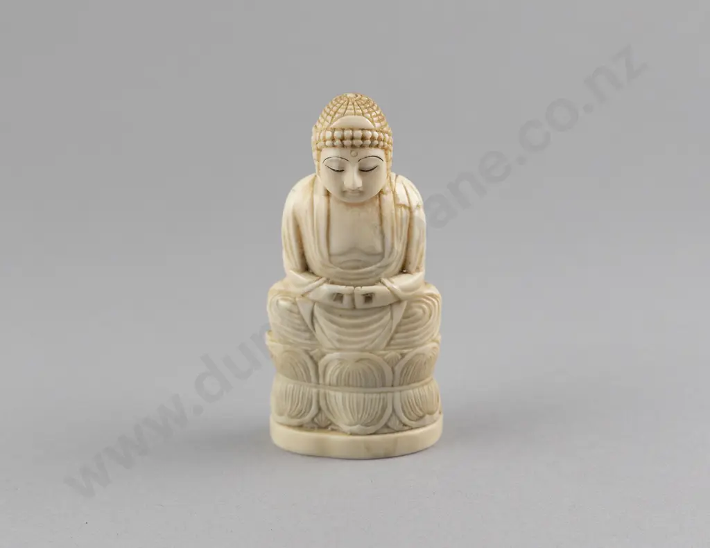 Japanese Ivory Okimono Buddha (Daibutsu of Kamakura) Image 1++