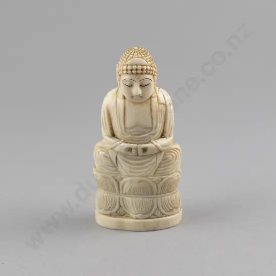 Japanese Ivory Okimono Buddha (Daibutsu of Kamakura)