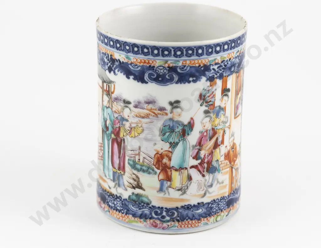 19th Century Chinese Export Porcelain Tankard Image 1++