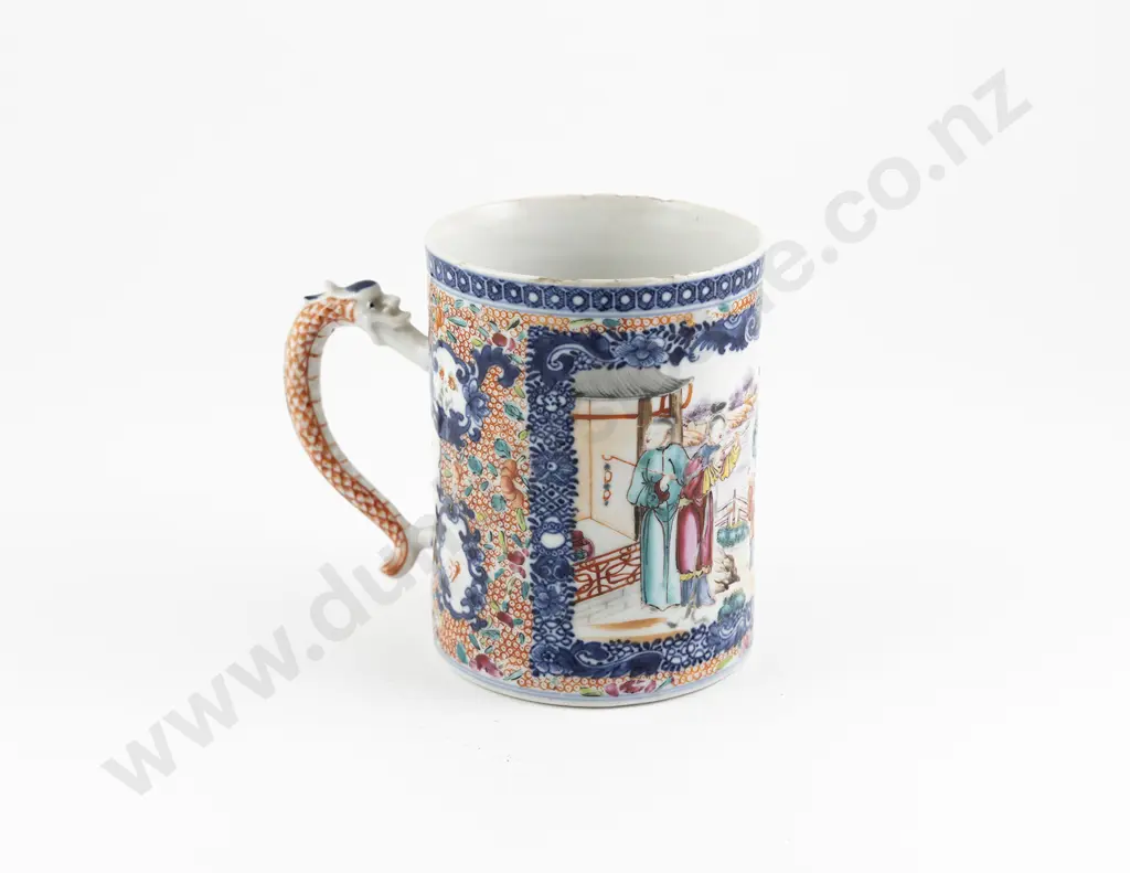 19th Century Chinese Export Porcelain Tankard Image 1++