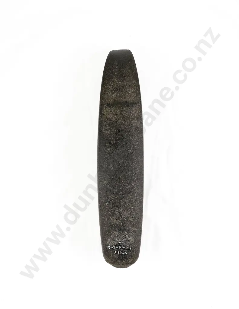 Superb Pre-European Tree Felling Toki (Argillite) Image 1++