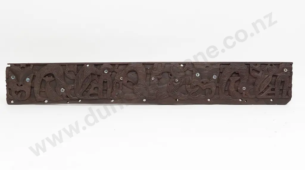 An Early 19th Century Waka Taua Rauawa (Gunwale) Image 1++