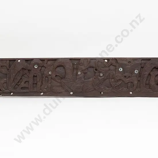 An Early 19th Century Waka Taua Rauawa (Gunwale)