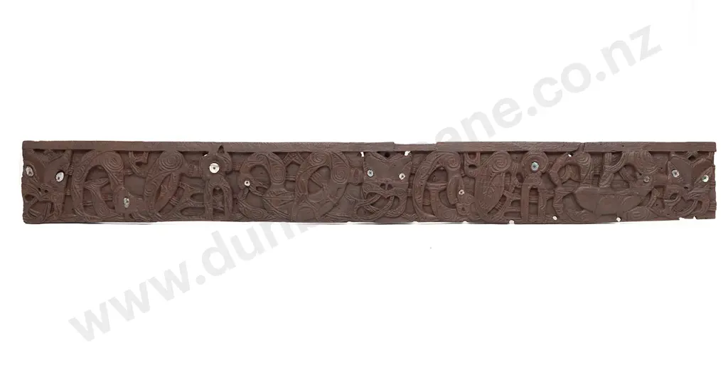 An Early 19th Century Waka Taua Rauawa (Gunwale) Image 1++