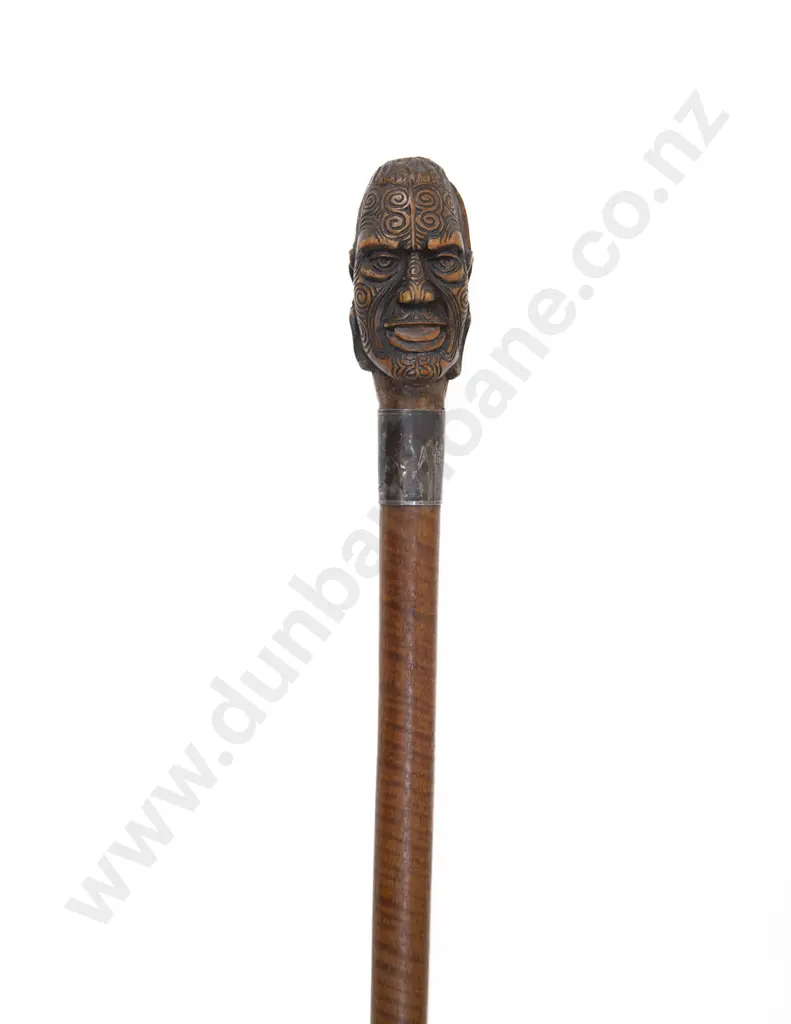 A 19th Century Maori Bust Tokotoko Image 1++