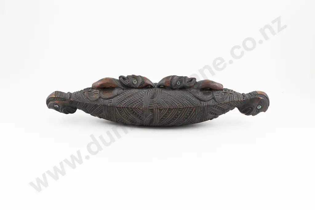A Good 19th Century Wakahuia (Treasure Box) With Huia Feather Image 1++