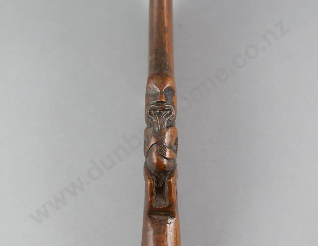 A Late 19th Century Wahaika (Carved Wood Hand Club) Image 1++
