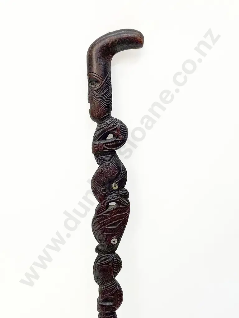 An Early 20th Century Tokotoko Carved In The Manner Of Jacob Heberley (1849 - 1906) Image 1++
