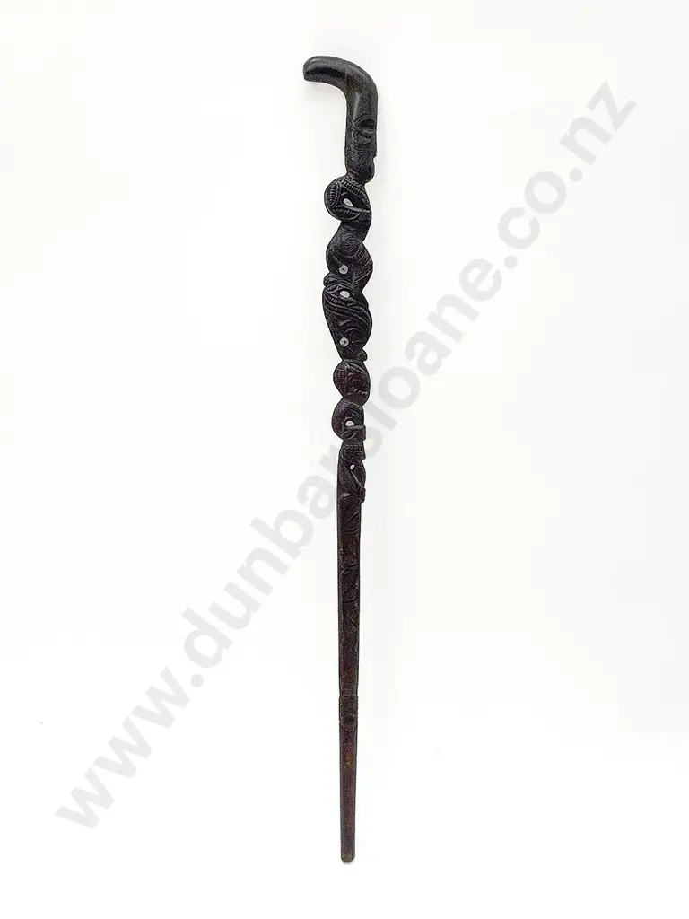 An Early 20th Century Tokotoko Carved In The Manner Of Jacob Heberley (1849 - 1906) Image 1++