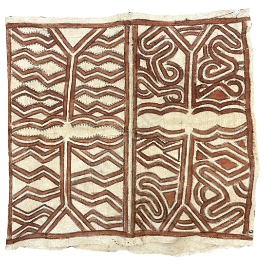 Papua New Guinea Oro Province Tapa Cloth
