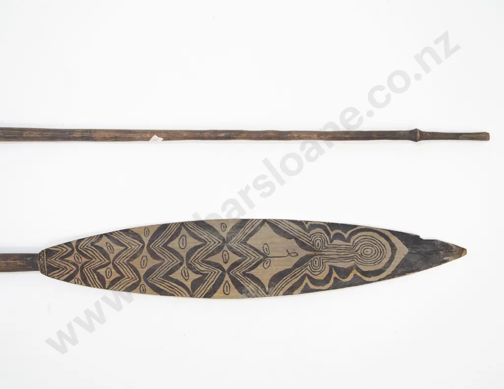 Two Ramu River Paddles From Papua New Guinea Image 1++