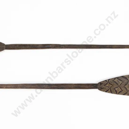 Two Ramu River Paddles From Papua New Guinea