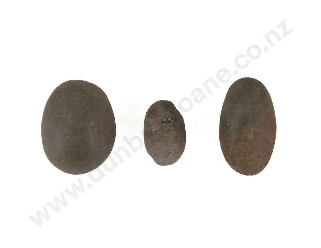 Three Polished Stones From The Pitcairn Islands Image 1++