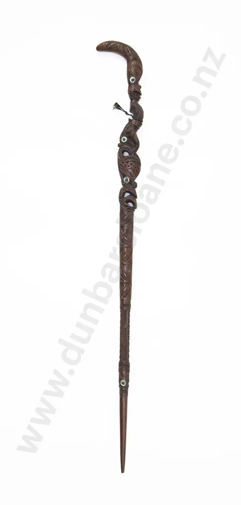 An Early 20th Century Tokotoko Carved In The Manner Of Jacob Heberley (1849 - 1906) Image 1++