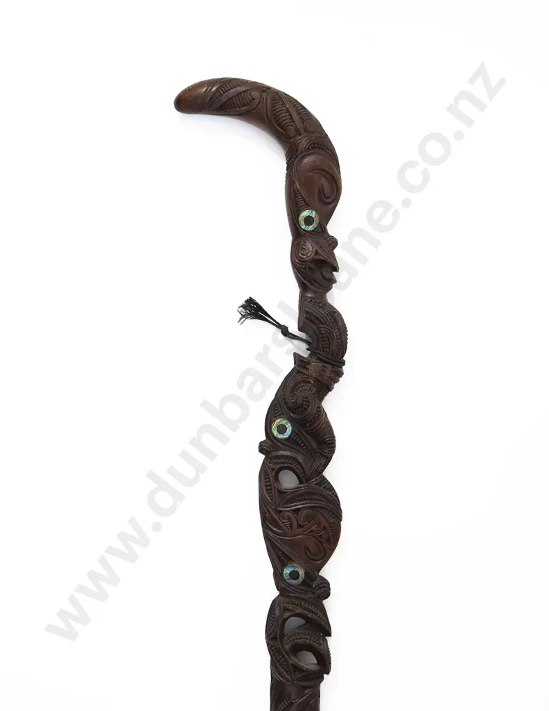 An Early 20th Century Tokotoko Carved In The Manner Of Jacob Heberley (1849 - 1906) Image 1++