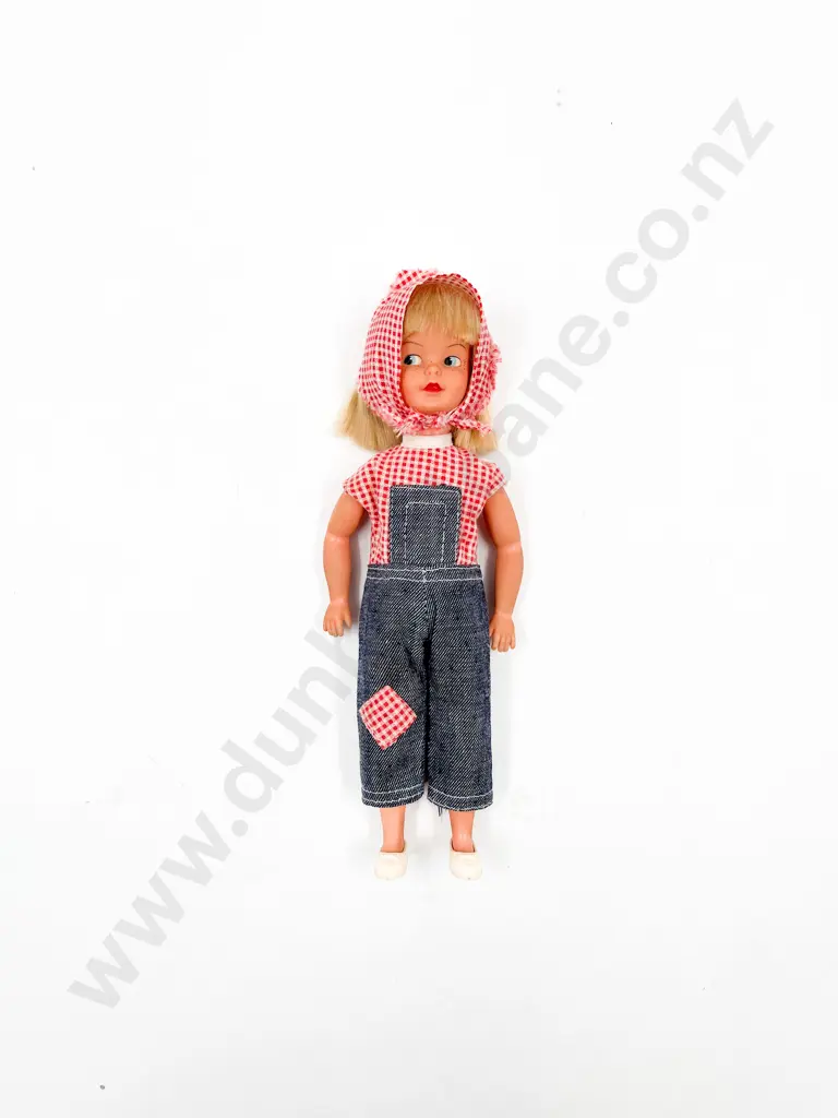Mid 1960's Pedigree Sindy's Little Sister Patch wearing Dungarees Image 1++
