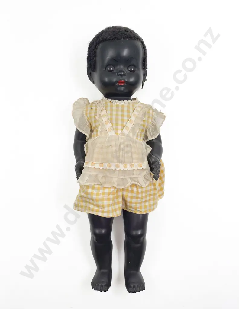 Made in NZ Pedigree Black Hard Plastic Walkie Talkie Doll Image 1++