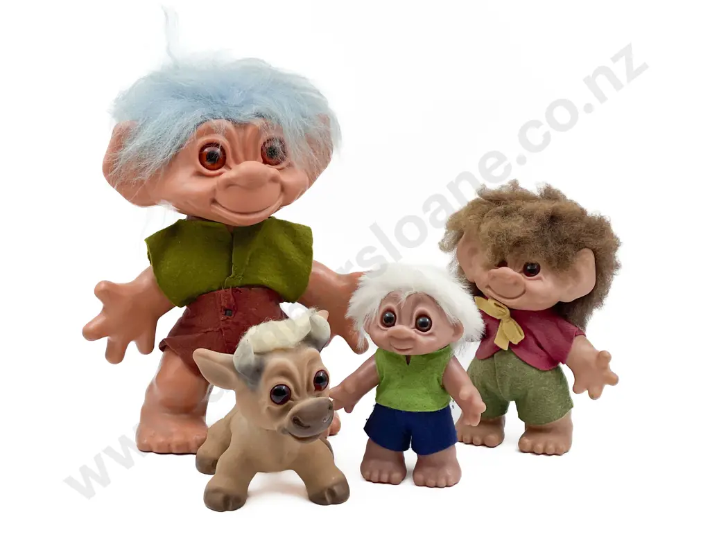 Vintage Thomas Dam Made in Denmark Troll Dolls Image 1++