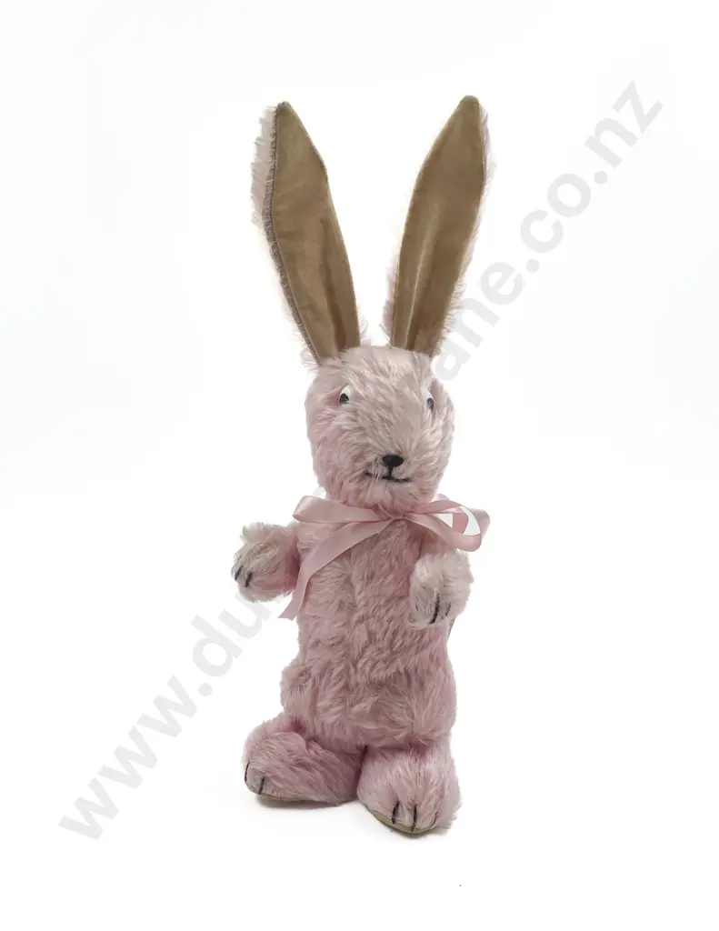 Vintage Chad Valley Pink Mohair Plush Bunny Image 1++