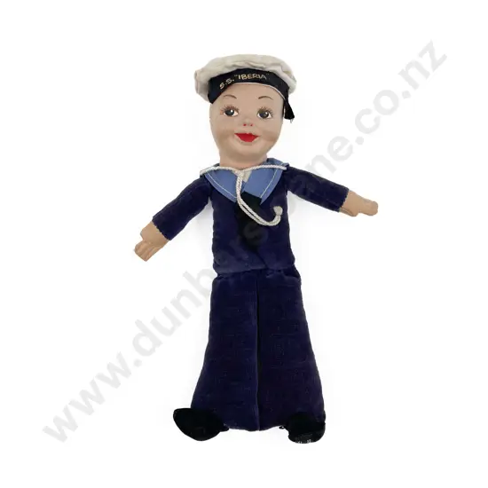 Vintage Norah Wellings Velvet Sailor Doll SS Iberia