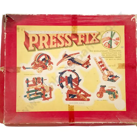 Boxed 1959 Warmex Press-Fix Plastic-Steel Construction Kit
