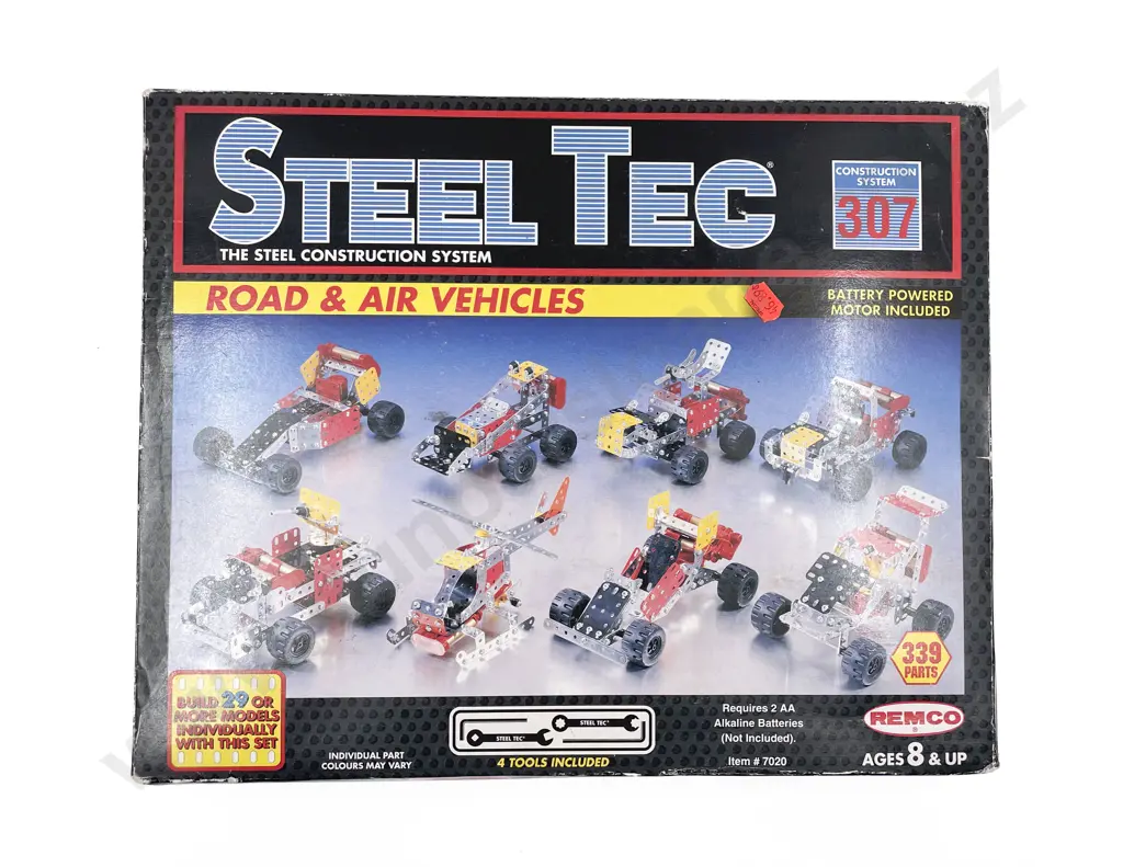 Boxed Remco #7020 Steel Tec Road And Air Vehicles Battery Image 1++