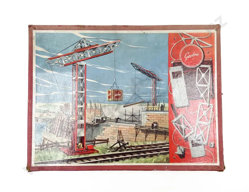 Boxed Geobra Made in Western Germany Tinplate Metal Construction Set Image 1++