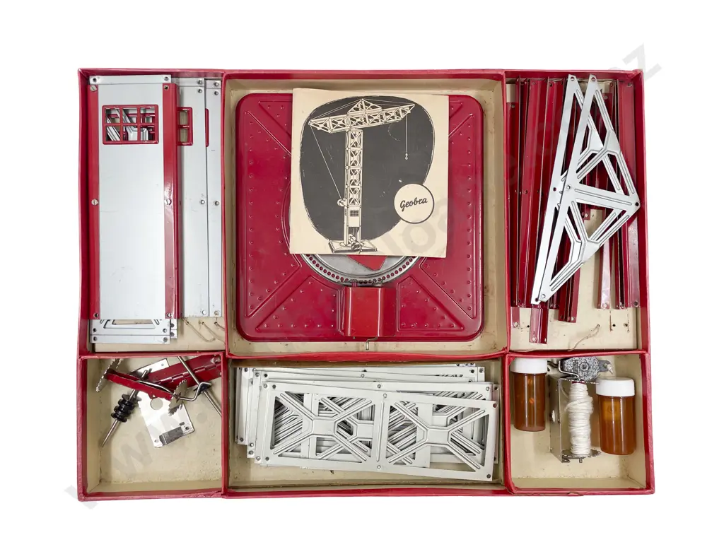 Boxed Geobra Made in Western Germany Tinplate Metal Construction Set Image 1++