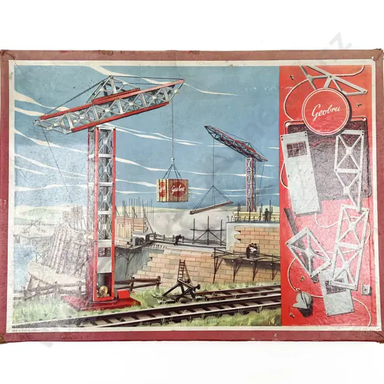 Boxed Geobra Made in Western Germany Tinplate Metal Construction Set