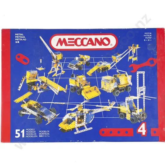 Meccano As New #4 51 Models with Motor