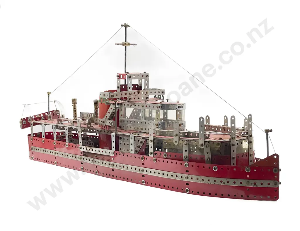 Meccano Constructed Ship from #8 Set Image 1++