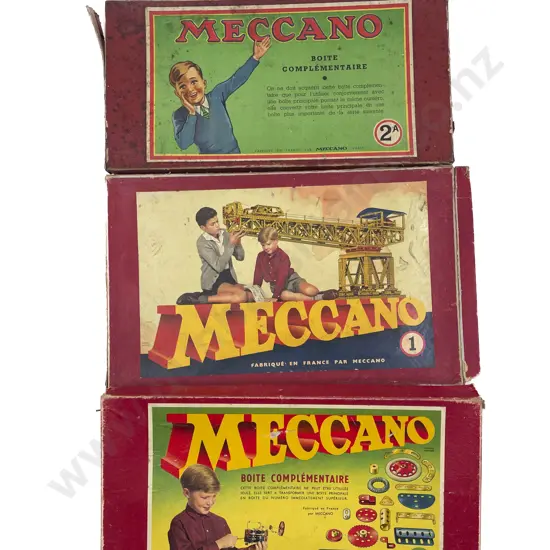 Vintage French Meccano 1 1A and 2A x2 Sets
