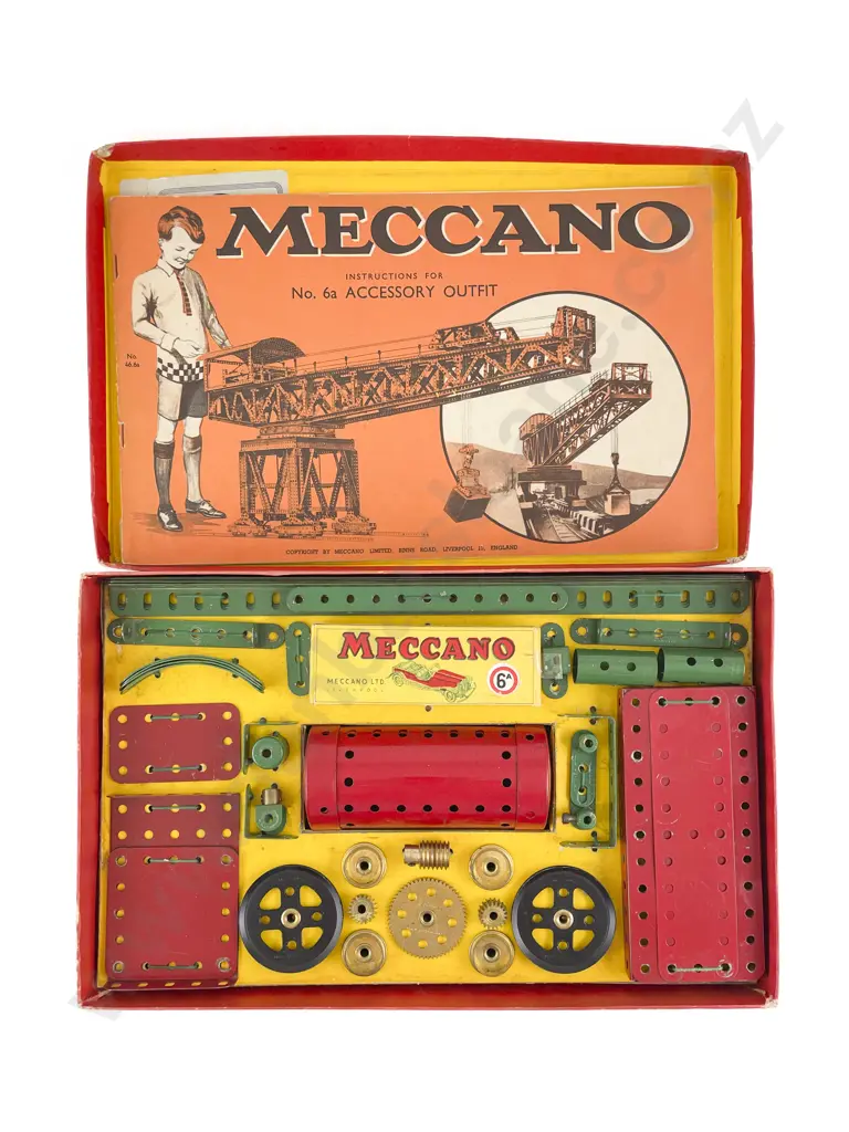 Vintage Meccano Near Complete #6A Set Image 1++