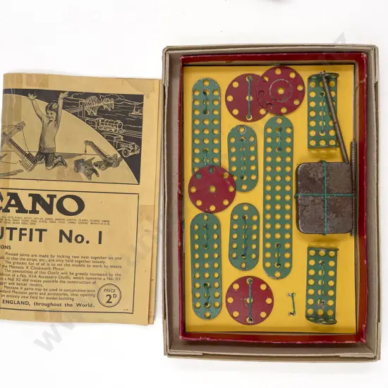 Vintage Meccano Boxed X1 with instruction booklet