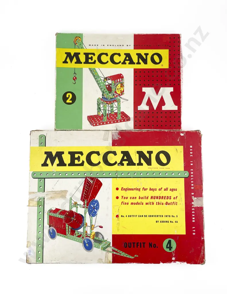 Meccano Boxed Outfits M2 and No4 Image 1++