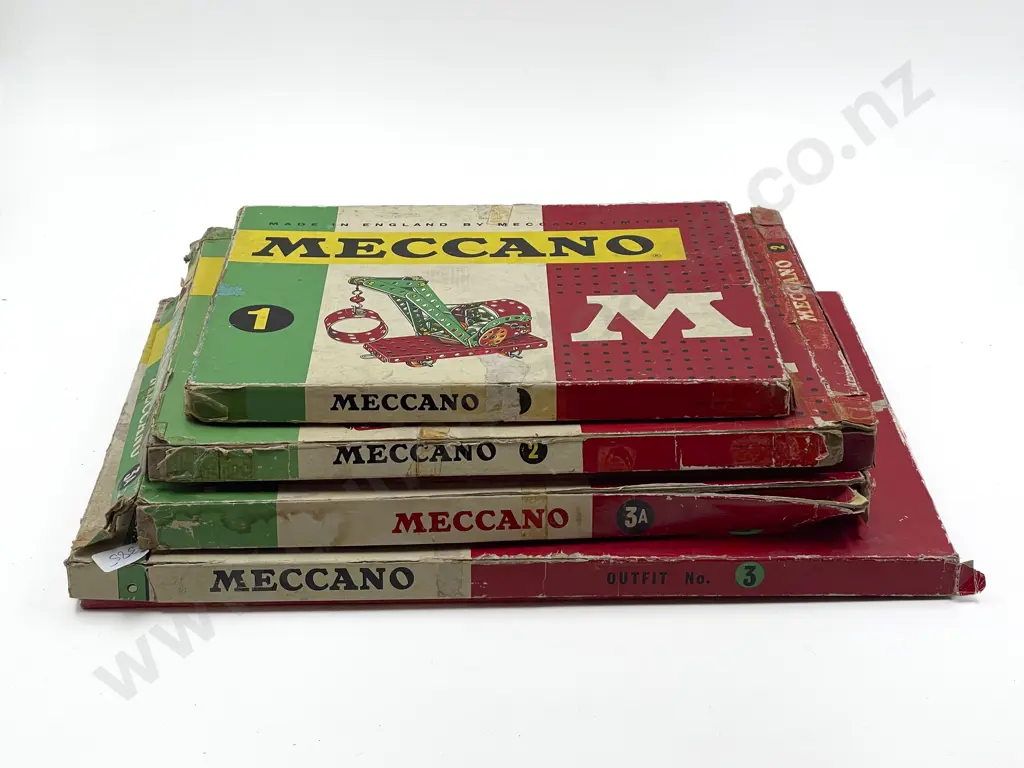 Meccano Boxed Near Complete Outfits No1 No2 No3 and No3A Image 1++