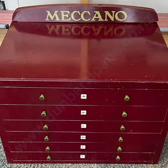 Meccano Retail Counter Top Six Drawer Cabinet
