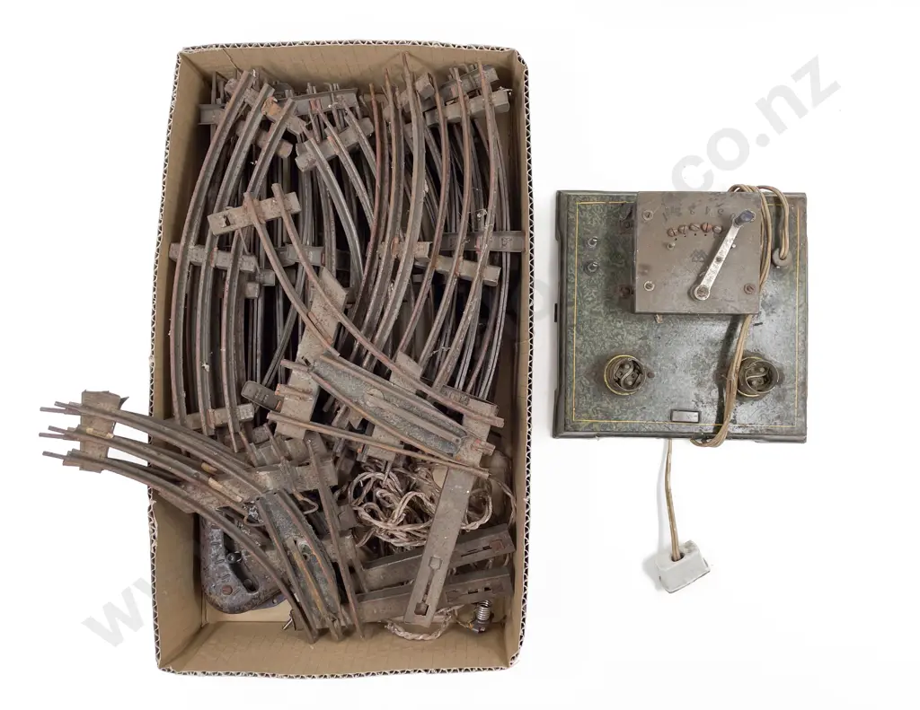Bing O Gauge Small Qty 3-Rail Track and lever platform Image 1++