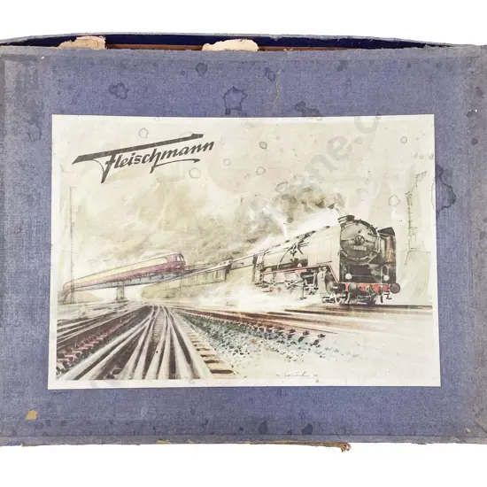 Part Boxed Fleischmann O Gauge Clockwork 0-4-0 Tank Train Set