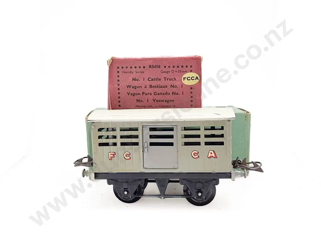 Hornby O Gauge Original Boxed No1 Cattle Truck FCCA Image 1++