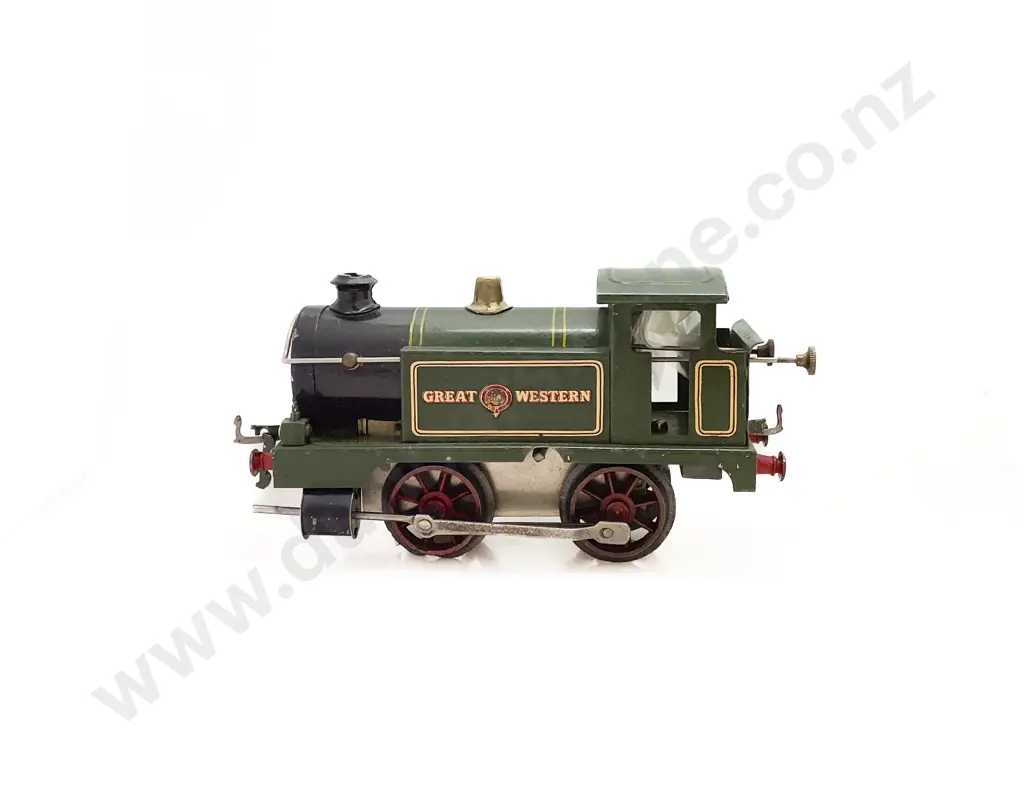 Hornby O Gauge Clockwork No1 Tank Locomotive Great Western green livery Image 1++