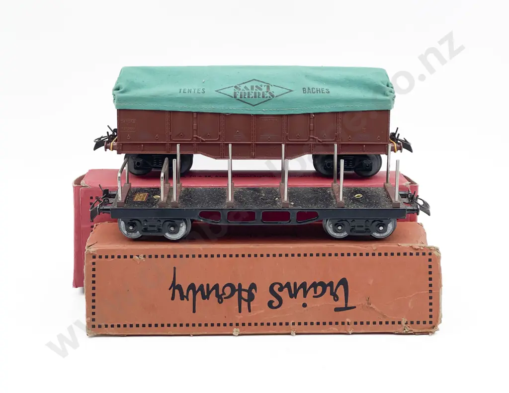 Hornby O Gauge French Boxed Wagon Travaux Publics Image 1++