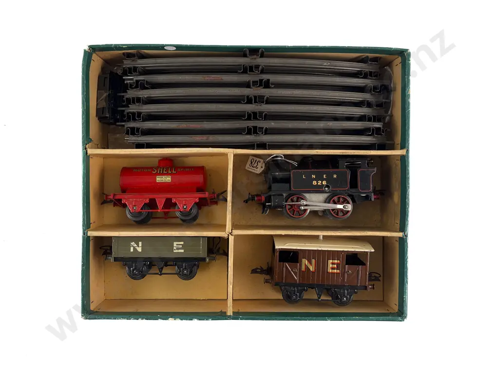 Hornby O Gauge Clockwork Boxed No1 Tank Goods Set Image 1++
