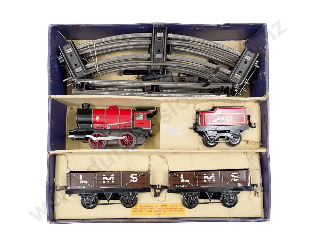 Hornby Zug O Gauge Boxed Clockwork M1 Train Set for the German Market Image 1++