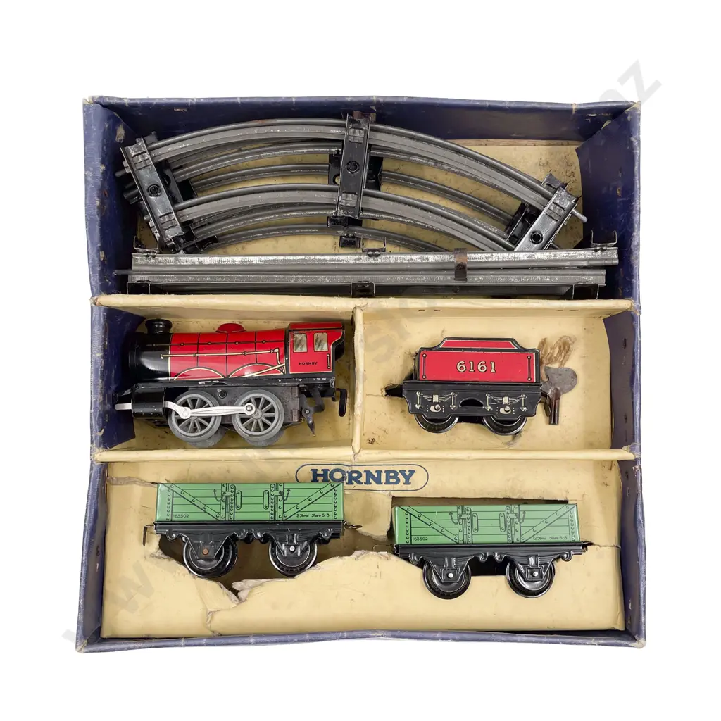 Hornby O Gauge Boxed Clockwork MO Goods Set Image 1++