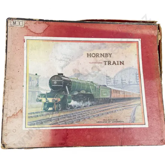 Hornby O Gauge Part Boxed Clockwork M1 Passenger Set