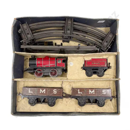 Hornby O Gauge Part Boxed Clockwork M1 Goods Set