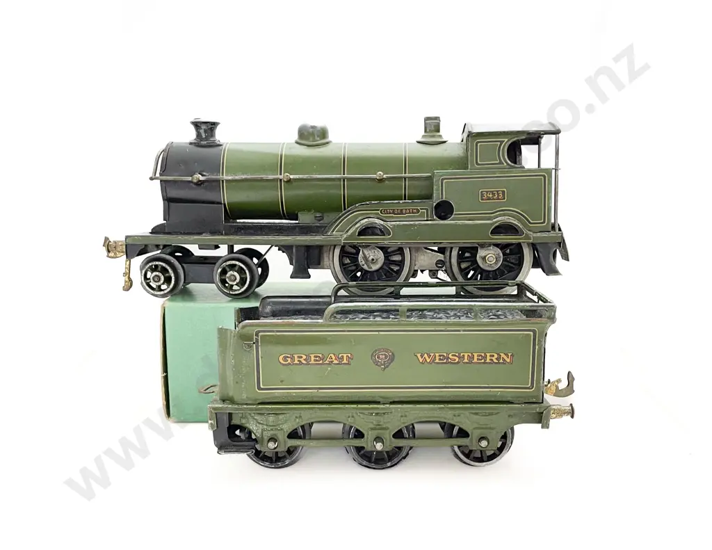 Bing for Bassett-Lowke O Gauge Electric City of Bath Locomotive with 6-wheel Tender Image 1++