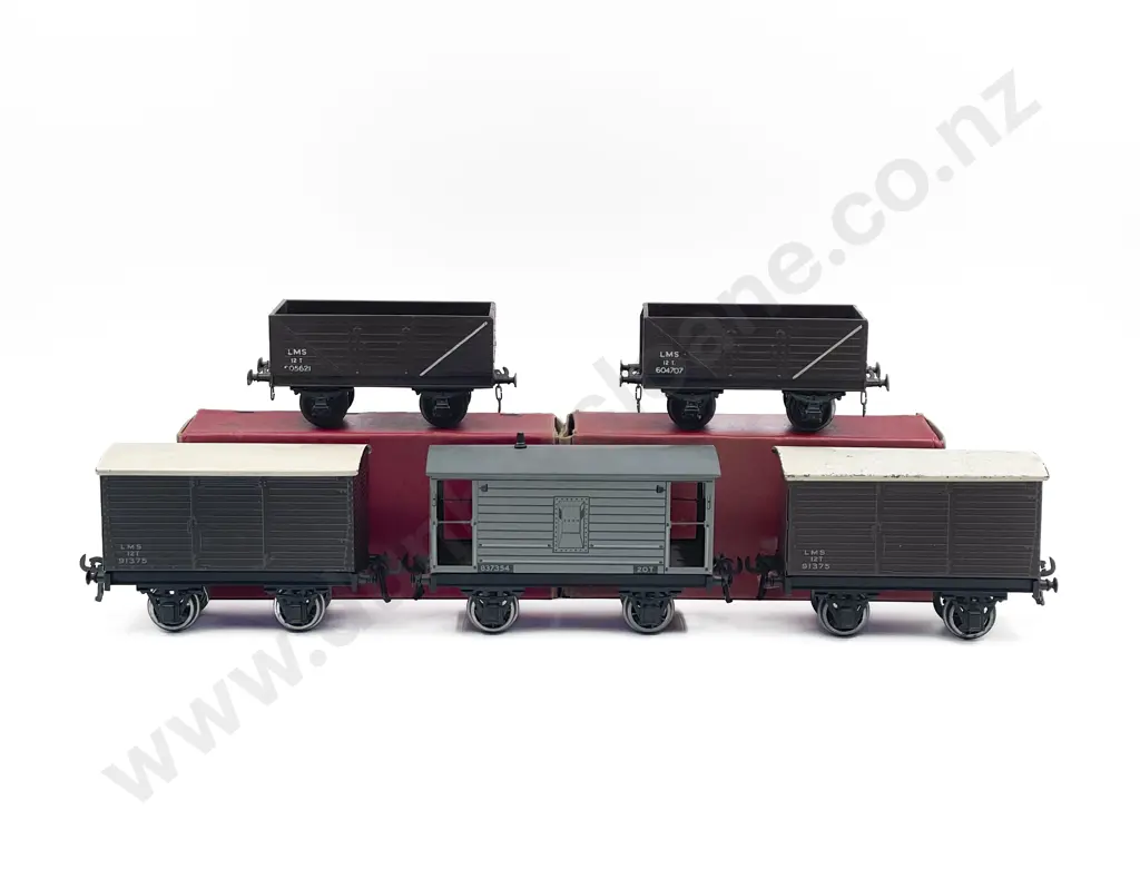 Bassett-Lowke & Leeds O Gauge Five Rolling Stock Wagons Image 1++